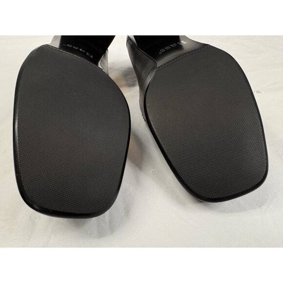 Bass Linda Black Leather Loafers Women’s 7M Never Worn Slip On Work - Picture 12 of 16